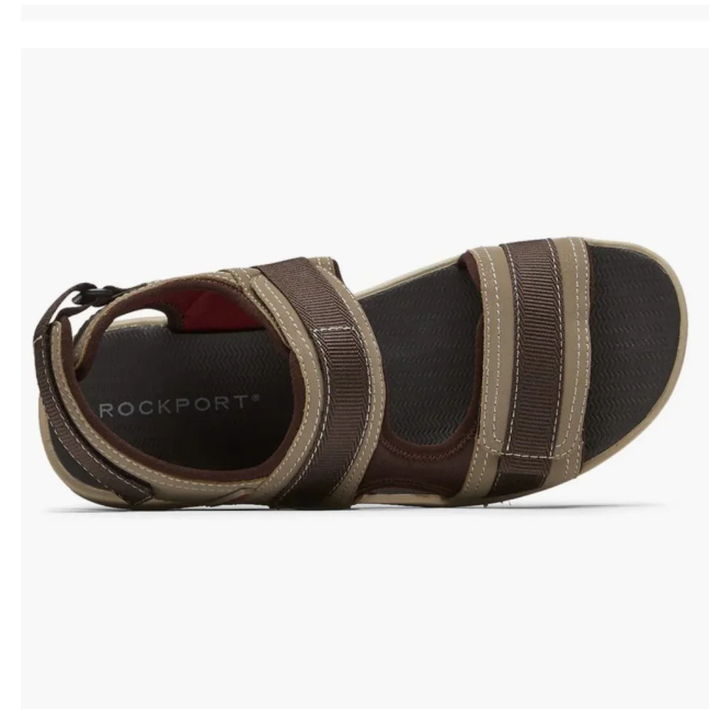 ROCKPORT Men's Leather Strap Sport Sandals Size 13 Wide